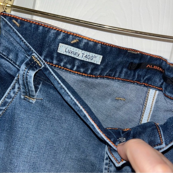 Alberto Luxury T400 Regular Slim Fit Jeans Light Tencel Denim 36 x 34 like new - Picture 6 of 10
